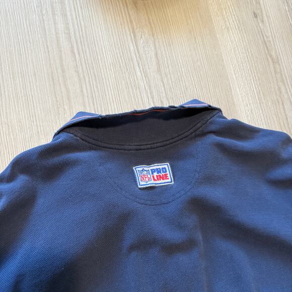 Men's Vintage 90's Nike Denver Broncos 1/4 Zip Pullover Long Sleeve Shirt Sz L - Picture 2 of 7